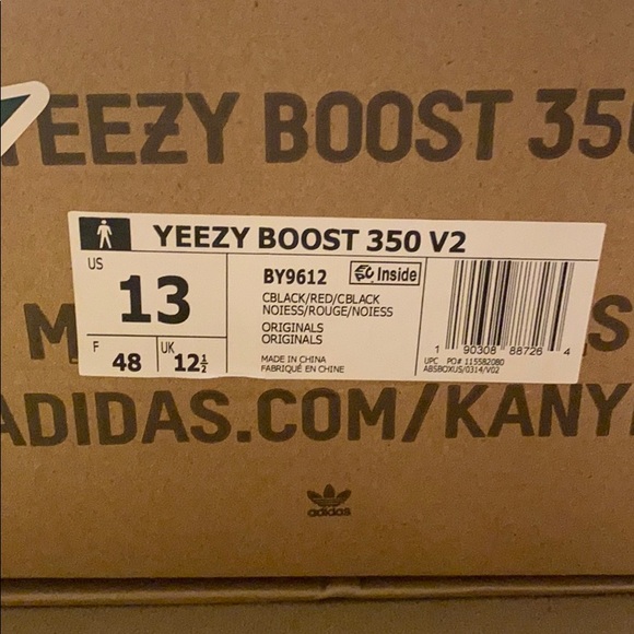 yeezy boost 350 v2 core black red price